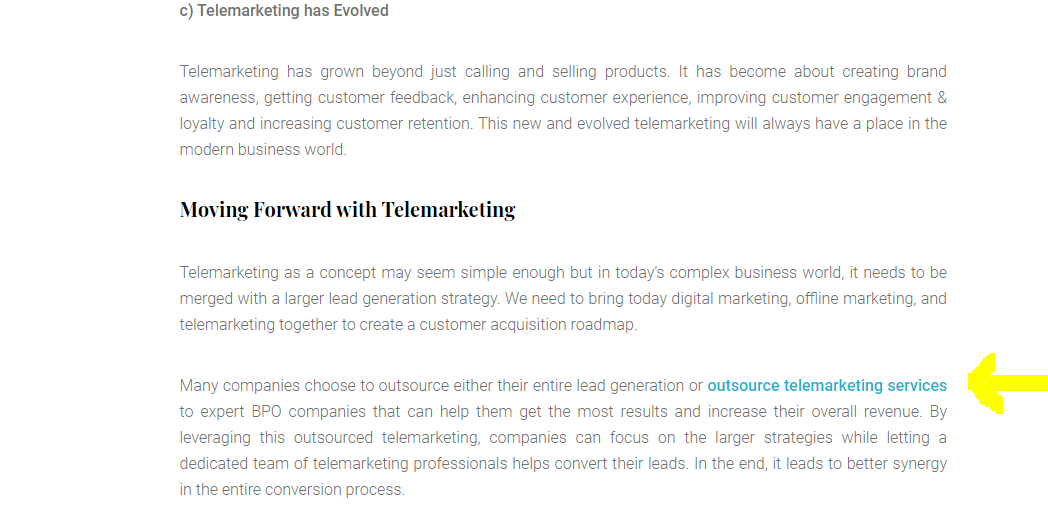 Internal Linking screenshot