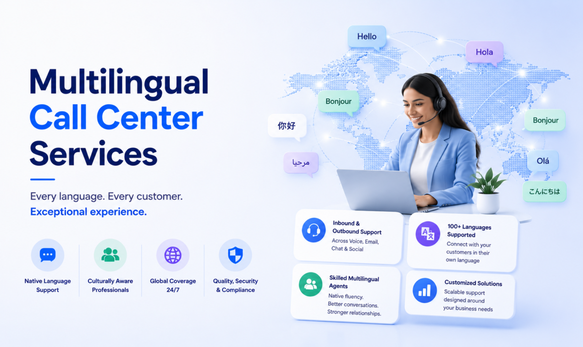 Multilingual call center services solution