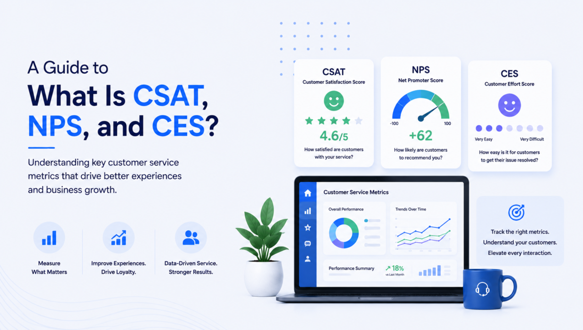 CSAT vs NPS vs CES: Customer Service Metrics Explained